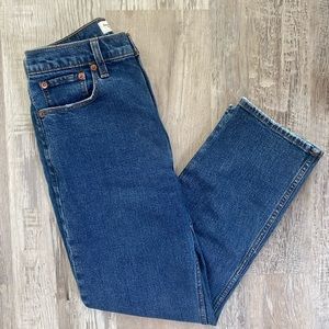 Abercrombie & Fitch Ankle Straight Ultra High Rise